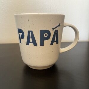 "Papa" Ceramic Ivory Speckled Tool Novelty Mug